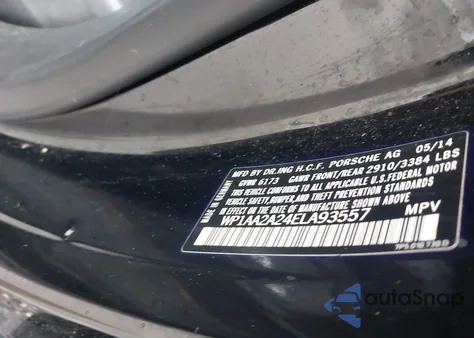 2014 Porsche Cayenne z USA, uszkodzony, nr VIN WP1AA2A24ELA93557